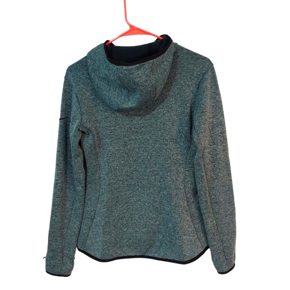 NIKE Dri-Fit Women's Pullover Hoodie Fleece Lined Heathered Green Size Small - Picture 2 of 10